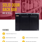 Solid Hinge Doors Back Bar 48"
