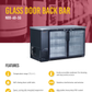 Glass Hinge Doors Back Bar 60"