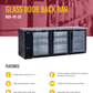 Glass Hinge Doors Back Bar 90"