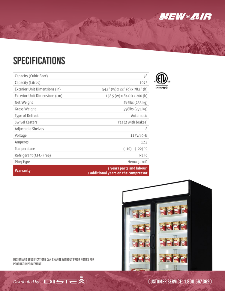 Merchandiser Freezer 54.5"