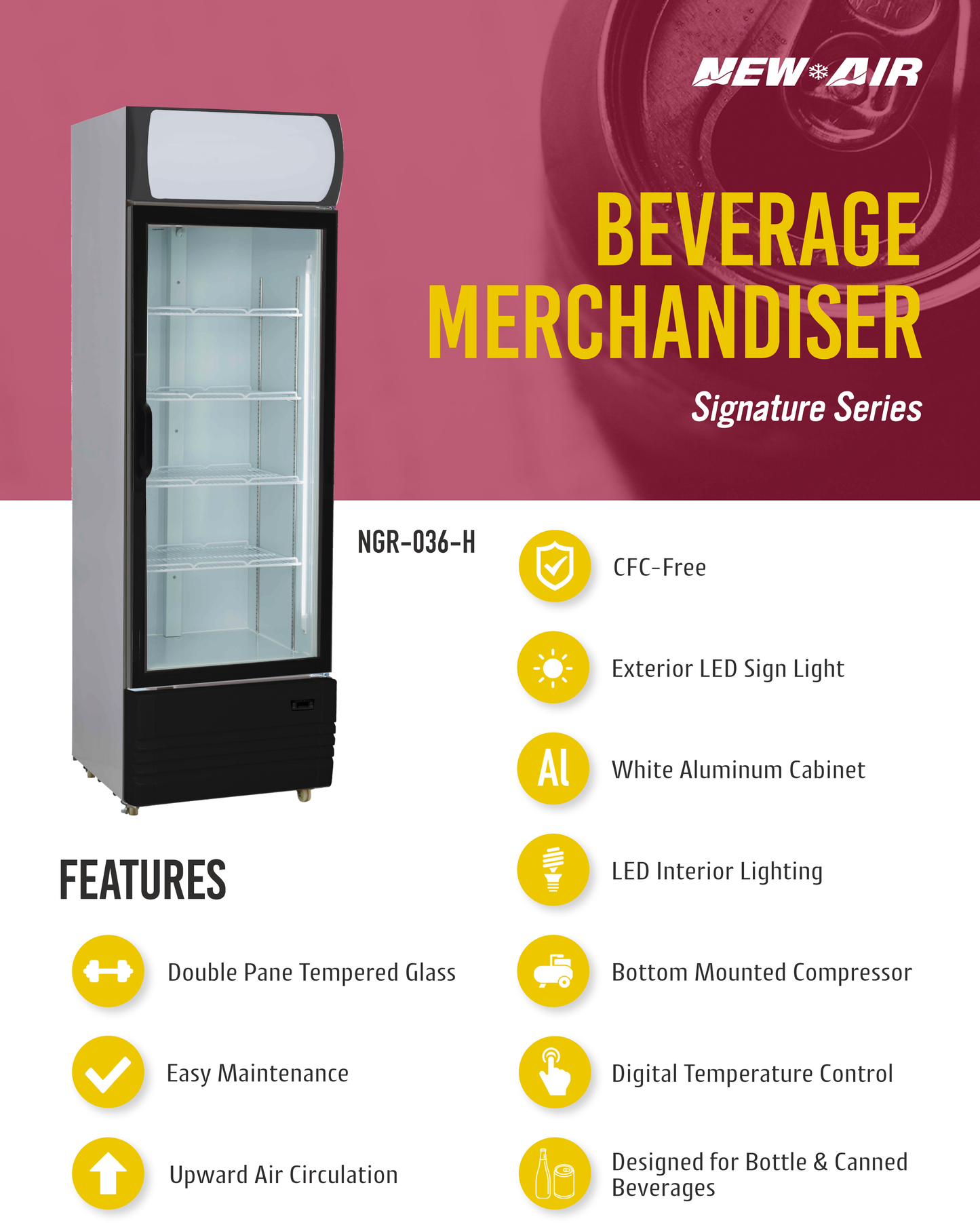 Merchandiser Refrigerator 24"