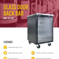 Glass Hinge Doors Back Bar 23"