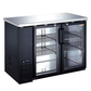 Glass Hinge Doors Back Bar 48"