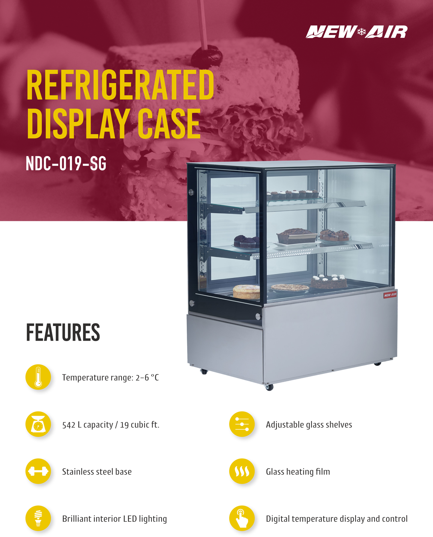 Square Glass Display Case 47.5"