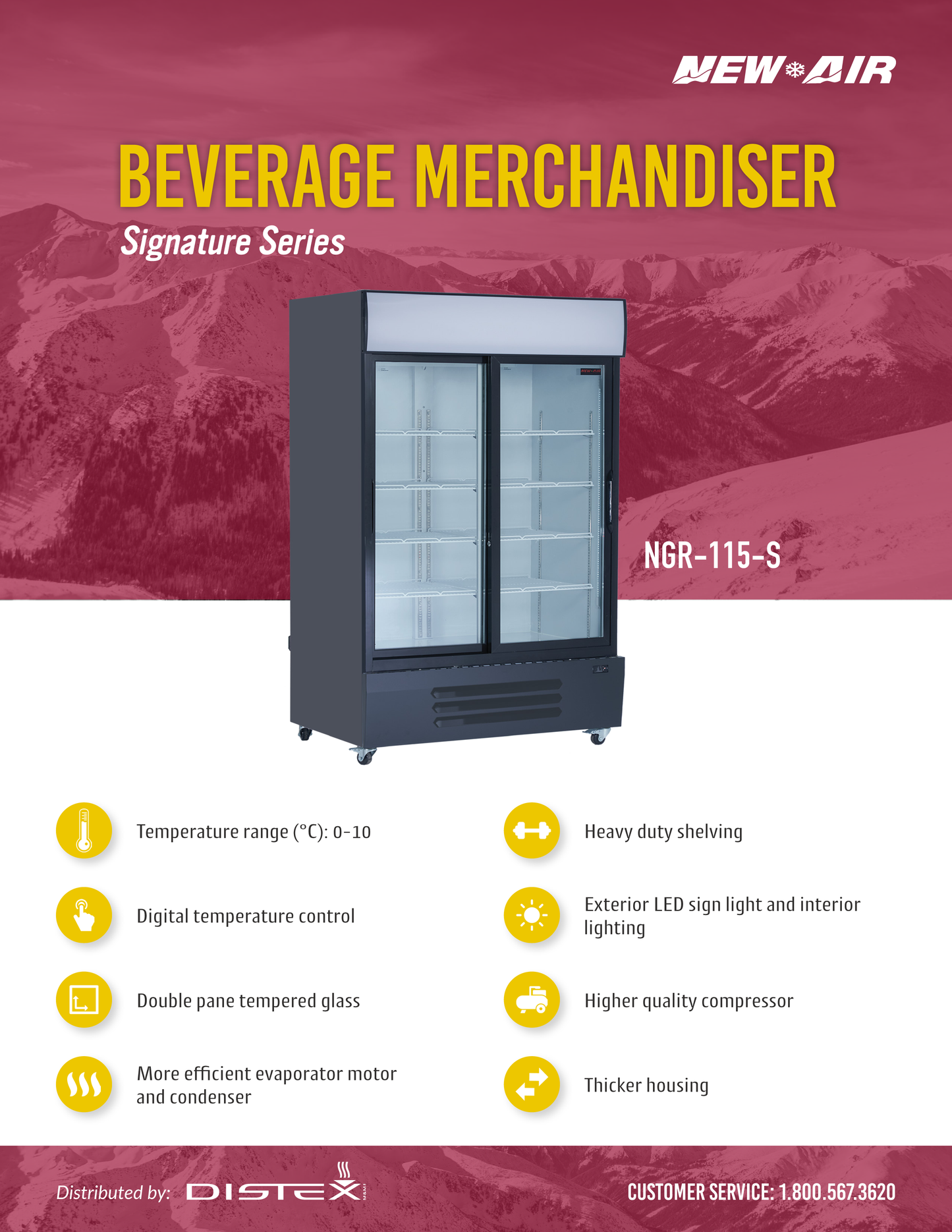 Merchandiser Refrigerator 55"