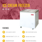 Curved Glass Freezer 32"