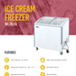 Curved Glass Freezer 35"