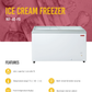 Flat Glass Freezer 60"