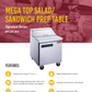 Mega Top Prep Table 29"