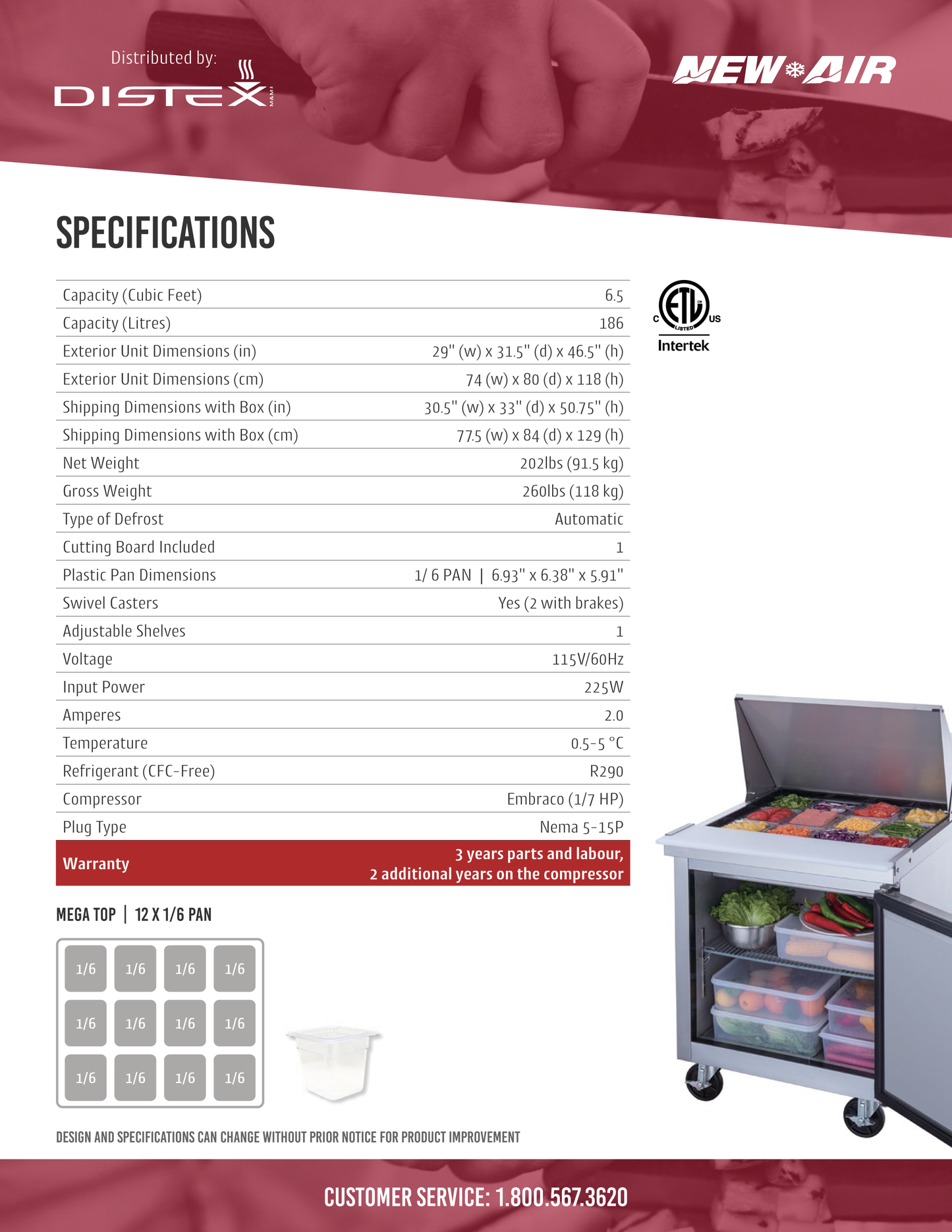 Mega Top Prep Table 29"