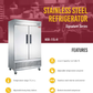 Reach-In Refrigerator 55"
