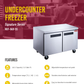 Undercounter Freezer 48"