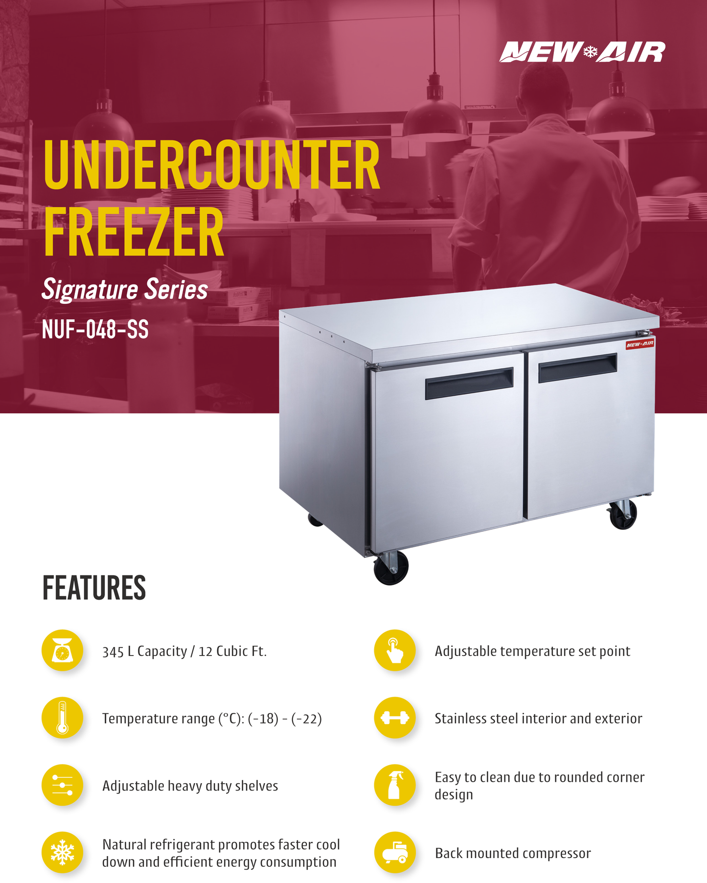 Undercounter Freezer 48"