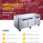 Undercounter Freezer 72"