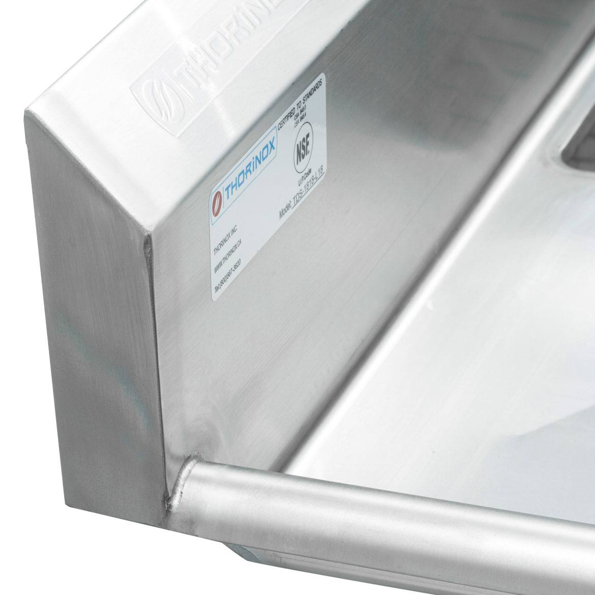 Double Sinks with L Drainboard