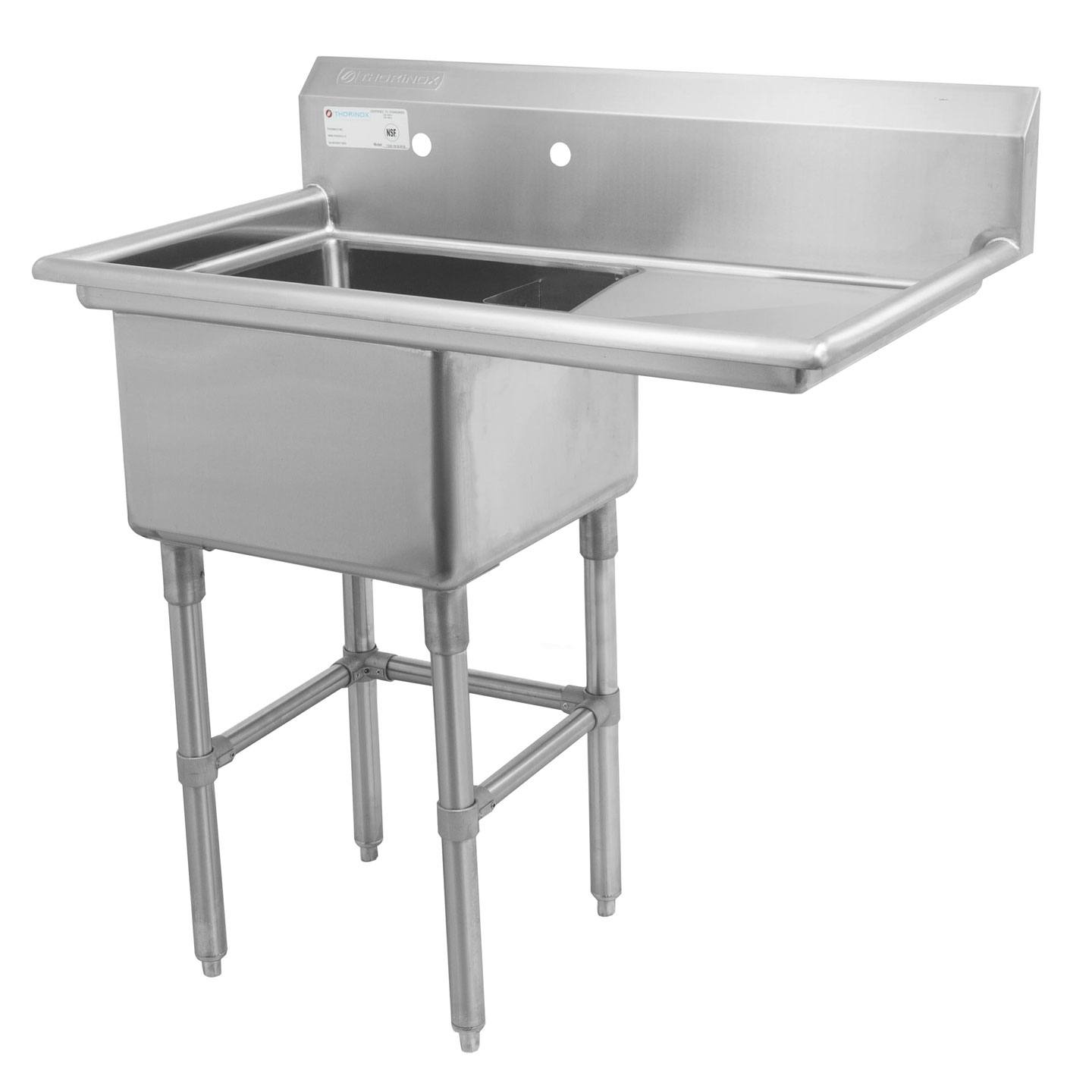 Single Sinks with R Drainboard