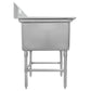 Single Sinks with R Drainboard