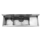 Triple Sinks with R Drainboard