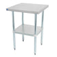 Worktables with Galvanized Undershelf