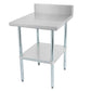 Worktables with Galvanized Undershelf & Backsplash